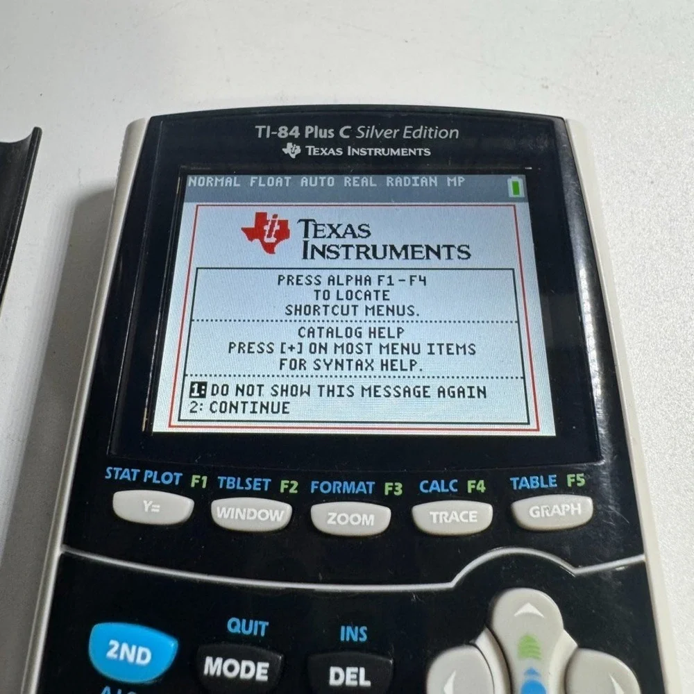 Texas Instruments TI-84‎ Plus C Silver Edition Black Graphing Calculator & Cover